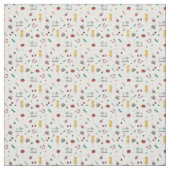 Tissu à motif d'outils de couture et de tailleur v (Échantillon)