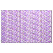 Tissu à motif floral pourpre (Fat Quarter)