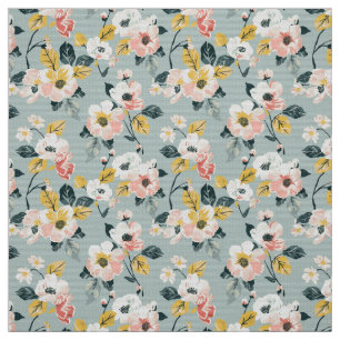 Tissu à motif floral vintage sans couture