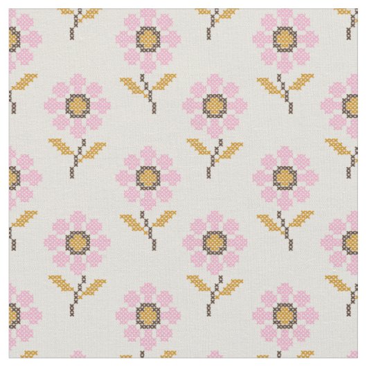 Tissu à motif folklorique ukrainien Boho (Fermer)