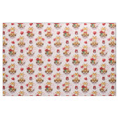Tissu à motif girafe de la Saint-Valentin (Fat Quarter)