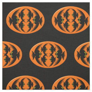 Tissu à motif Halloween Crows