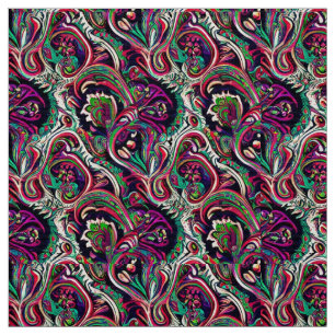 Tissu à motif paisley moderne élégant