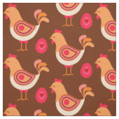 Tissu à motif Poule et Œuf (Échantillon)