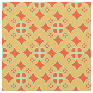 Tissu à motif répétitif de quatre-feuilles en diam