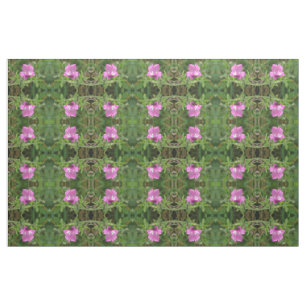 Tissu à motifs de fleur rouge Campion
