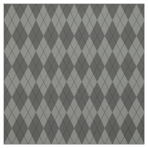 Tissu à motifs de losanges gris de motif