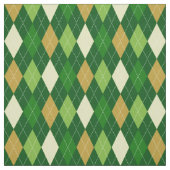 Tissu à motifs de losanges vert (Échantillon)
