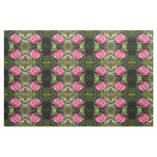 Tissu à motifs floraux rose Zinnia
