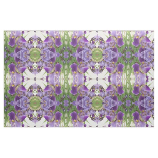 Tissu à motifs Iris pourpre (Yard)