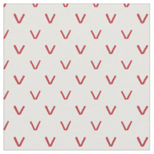 Tissu à Points de Tricot Faux Cœurs et Roses Rouge