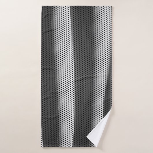 Tissu à pois blanc et noir (Serviette de bain)
