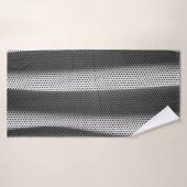 Tissu à pois blanc et noir (Serviette de bain)