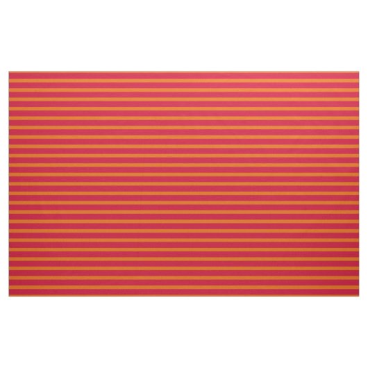Tissu à rayures horizontales rouge et orange (Yard)