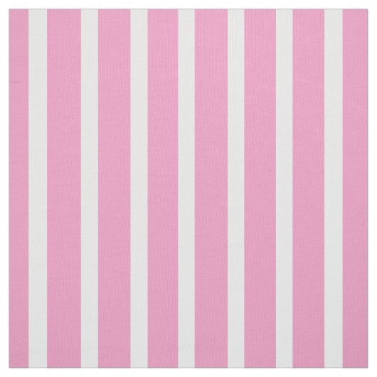 Tissu à rayures verticales rose et blanc (Échantillon)
