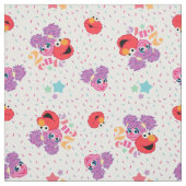 Tissu Abby Et Elmo 2 Motif (Échantillon)