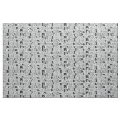 Tissu ABC argent (Yard)
