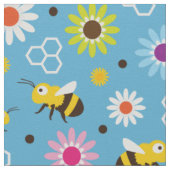 Tissu Abeille & Fleurs (Détail)