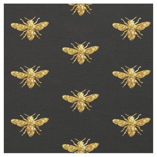 Tissu abeilles à parties scintillant simulées (Fermer)