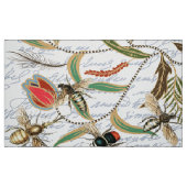 Tissu Abeilles et fleurs Vintages (Fat Quarter)