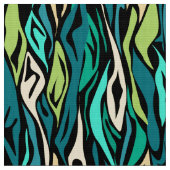 Tissu Abstract black turquoise (Fermer)
