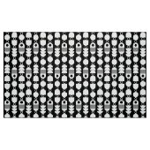 Tissu Abstrait 140823 - Blanc sur noir (Fat Quarter)