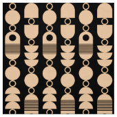 Tissu Abstrait 140823 - Sable sur noir (Échantillon)