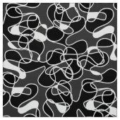 Tissu Abstrait 290523 noir et blanc (Échantillon)