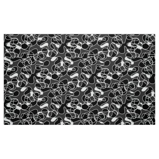 Tissu Abstrait 290523 noir et blanc (Fat Quarter)