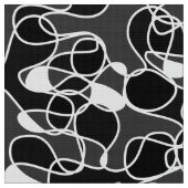 Tissu Abstrait 290523 noir et blanc (Fermer)