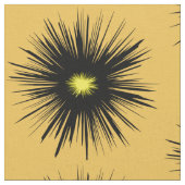 Tissu Abstrait à fleurs noires (Fermer)