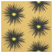 Tissu Abstrait à fleurs noires (Échantillon)