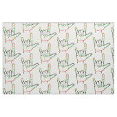 Tissu Abstrait ASL I Love You Patterned Fabric (Fat Quarter)