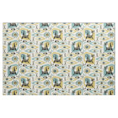 Tissu Abstrait de chats du milieu du siècle (Fat Quarter)