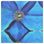 Tissu - Abstrait de pavot bleu (Fermer)