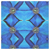 Tissu - Abstrait de pavot bleu (Échantillon)