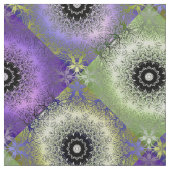 Tissu Abstrait dégradé vert pourpre violet cir (Détail)