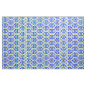 Tissu Abstrait Diamant Bleu Moderne (Yard)
