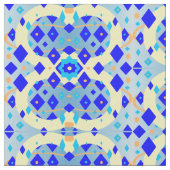 Tissu Abstrait Diamant Bleu Moderne (Fermer)