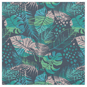 Tissu Abstrait exotique tropical