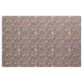 TISSU ABSTRAIT FLEURS DE CERCLE ROSE VERT LIGNES E (Fat Quarter)