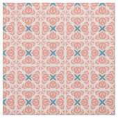 Tissu Abstrait floral d'abricot (Échantillon)