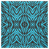 Tissu Abstrait Fun Blue Zebra Stripe (Échantillon)