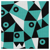 Tissu Abstrait géométrique 030919 - Vert bleu (Fermer)