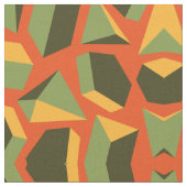 Tissu Abstrait géométrique 3-D orange vert moderne (Fermer)