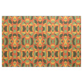 Tissu Abstrait géométrique 3-D orange vert moderne (Fat Quarter)