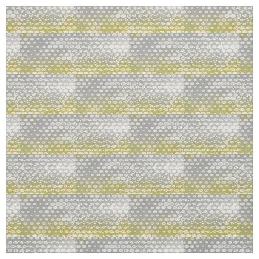 Tissu Abstrait Gray Jaune Gray Chevron Moderne (Échantillon)