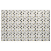 Tissu Abstrait Gris jaune noir gris sans joint motif flo (Yard)