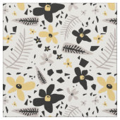 Tissu Abstrait Gris jaune noir gris sans joint motif flo (Fermer)