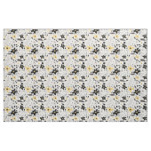 Tissu Abstrait Gris jaune noir gris sans joint motif flo (Fat Quarter)